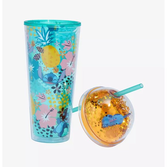 Disney Stitch Tropical Tumbler with Straw (NWT) - Picture 4 of 4